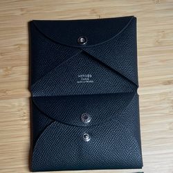 Noir Calvi Card and Coin Wallet