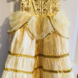 Princess Disney Bibbidi Bobbidi Boutique Belle Dress Girl Size 5/6
