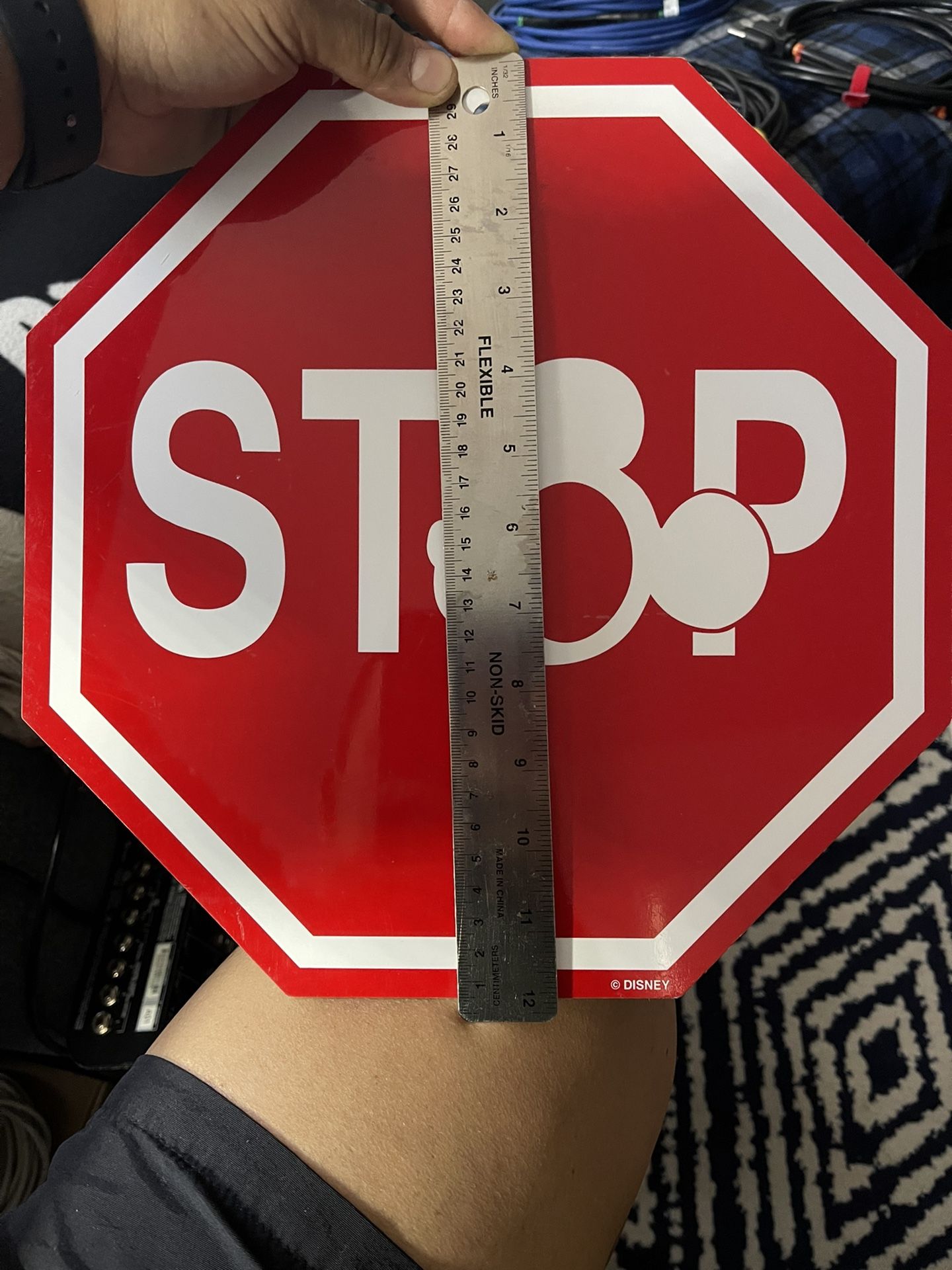 Mickey Mouse STOP sign