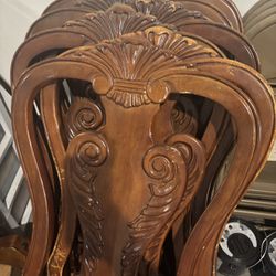 Wooden Dining  Chairs 7 Pcs 