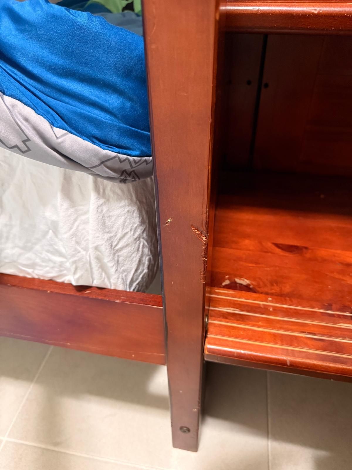solid wood bunk bed