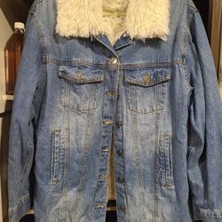 Women Size Large Apriljeans Denim Jacket 
