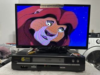 HITACHI FX665 VCR 6 HEAD HI-FI STEREO VHS WITH AV CABLES