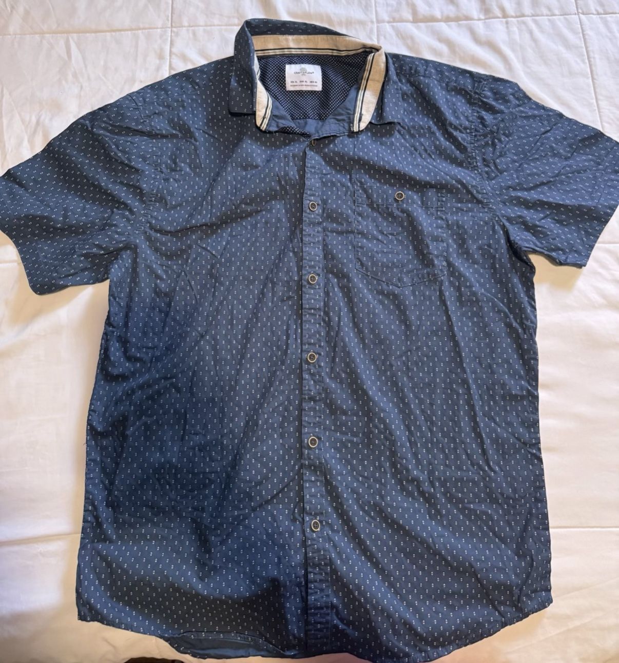 Craft And Flow Mens Button Down Shirt Size M
