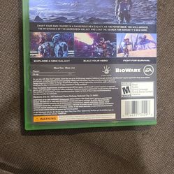 Mass Effect Andromeda- Xbox One