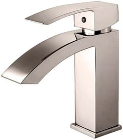 New In Box: Ombrello Lavatory Bathroom Faucet Single Handle Brushed Nickel
