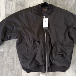Nike Air Jordan Renegade Bomber Jacket Black Mens Size Medium FV7267 010 M New
