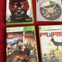 Lot XBOX 360 HOME FRONT LEGO BATMAN STAR WARS DISNEY PIRATES GAME & More ...