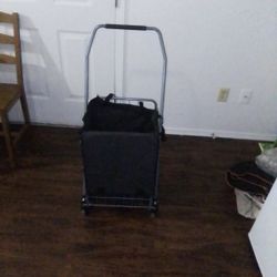 Grocery Basket Cart Can Also Be Used For Laundry 