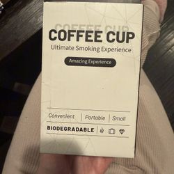 Portable Coffee Cup With Ceramic Bowl For Concealed Smoking