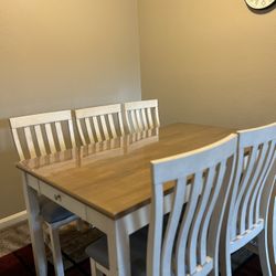 Dining table with 6 chairs