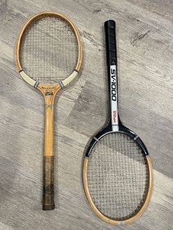 Tennis Wood decorative vintage  Racket staging home decor