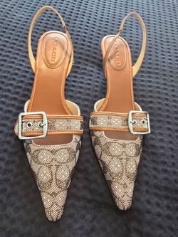 COACH Margot Slingback
In Crystal Signature Jacquard