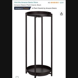 Black Two Tier Plant Stand