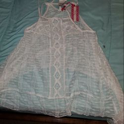 White  cover up. Tag attached, never worn.