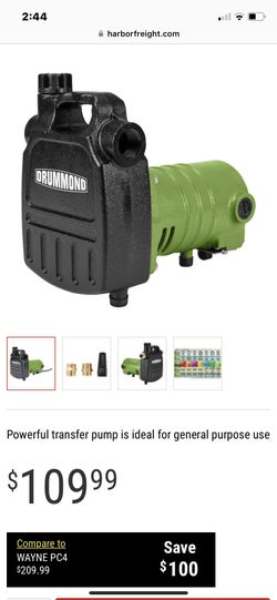 Water Transfer.  Pump 