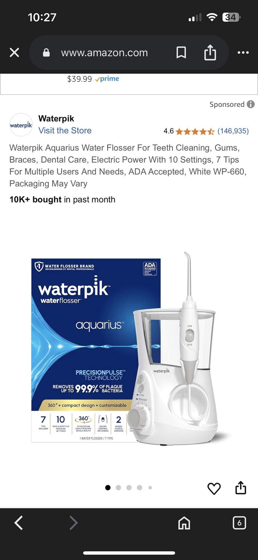 Waterpik Water Flosser