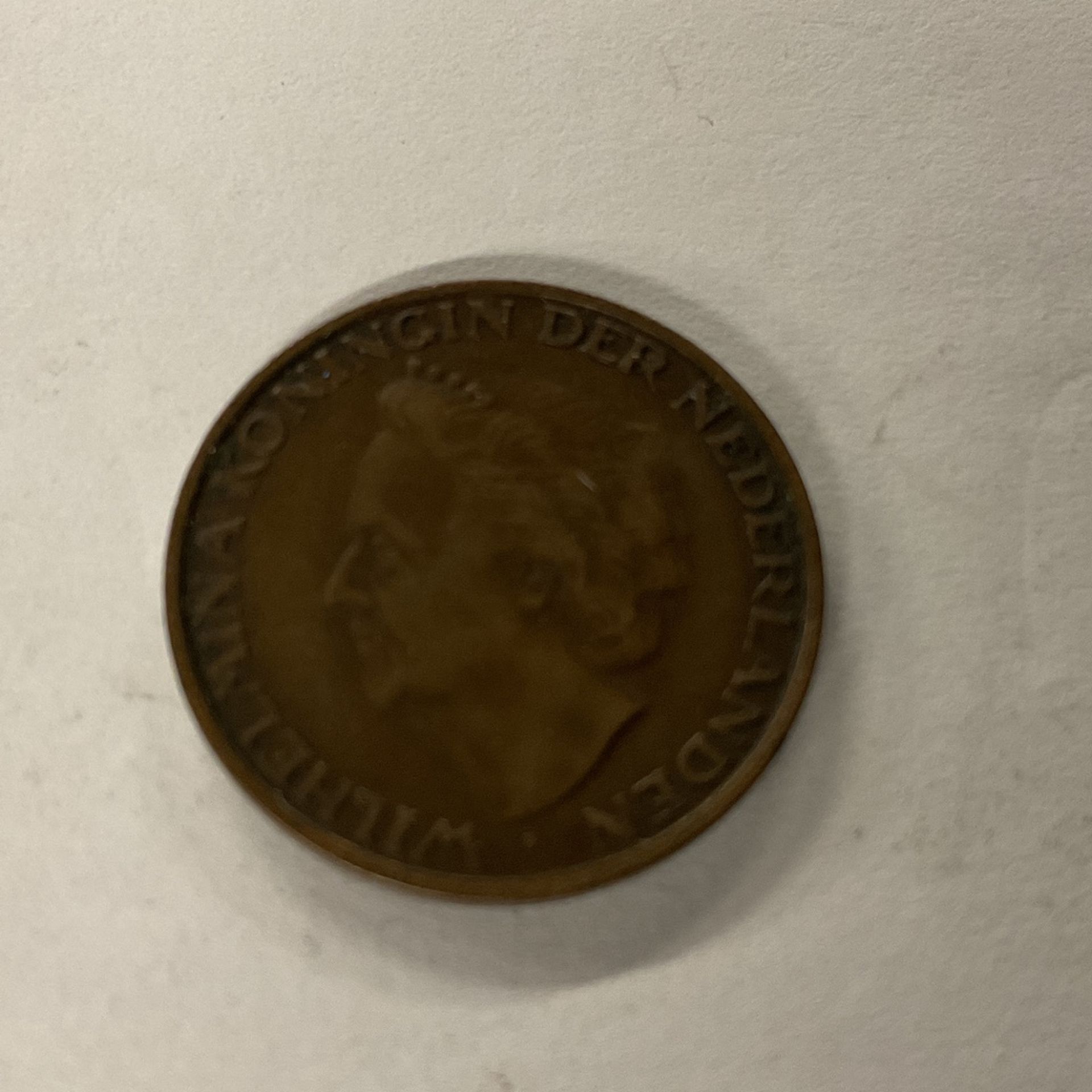 Netherlands 5 Cent Coin 1948 Bronze Queen Wilhelmina