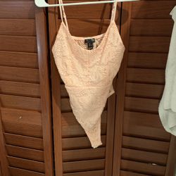 Cute Pink Lacey Bodysuit 