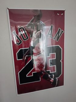 Michael Jordan poster in framed