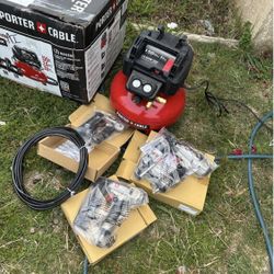 Porter-Cable 6 Gal. 150 PSI Portable Electric Air Compressor with 16-Gauge, 18-Gauge and 23-Gauge Na