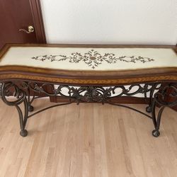Wood Console Table