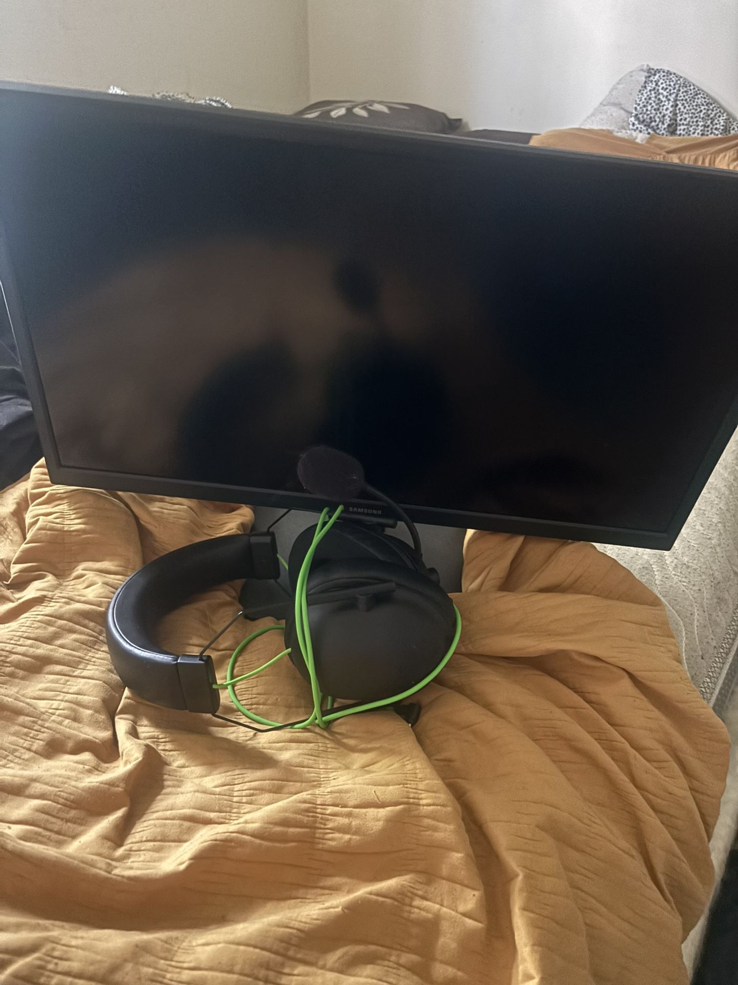 Gaming Headset And Monitor