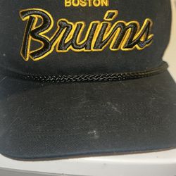 Boston Bruins '47 Brand Centennial 100th Anniversary Script Black Hitch Hat