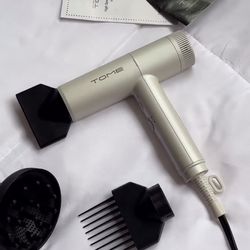 TOME 1875W Hair Dryer High Speed Motor Brushless 110000 RPM Blow Dryer Negative Ionic Cool Shot Lock with Diffuser Comb Nozzle Light Weight