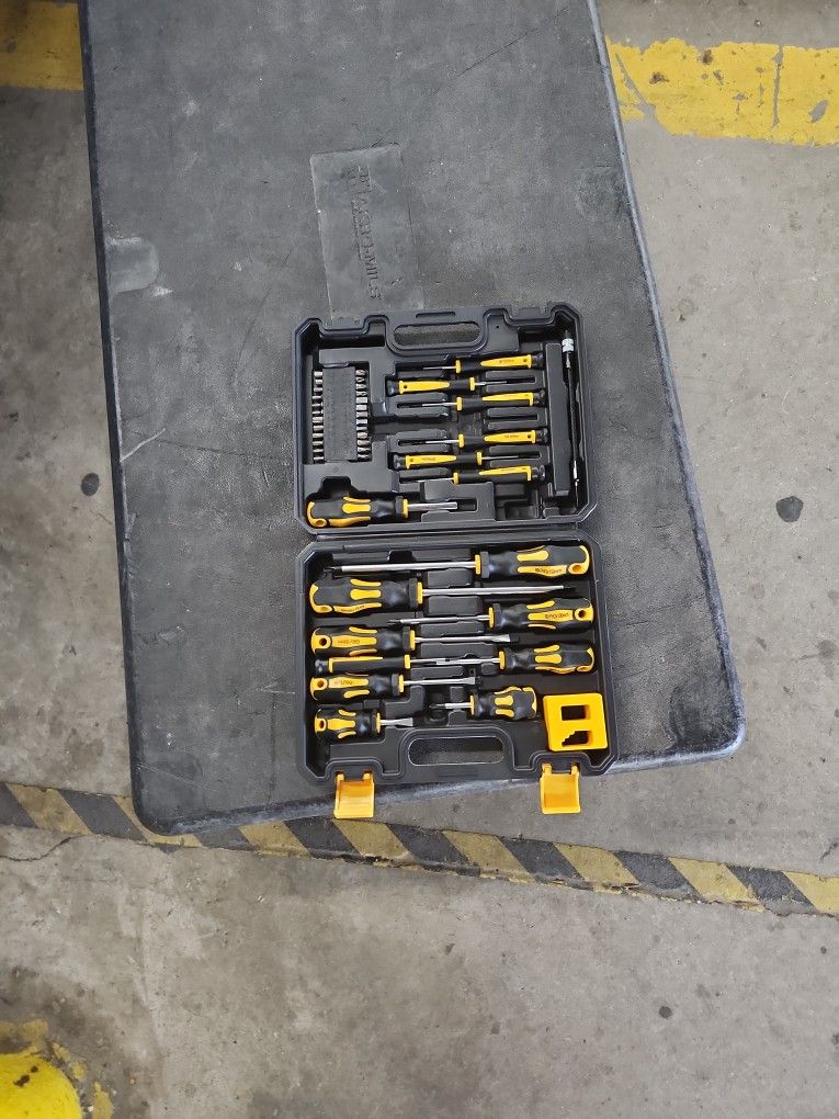 SCREW DRIVER AND BIT SET