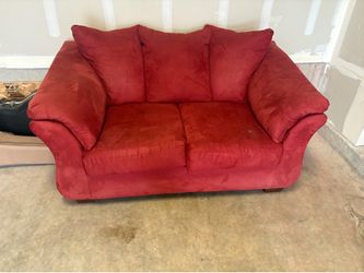 Plush soft Red couch