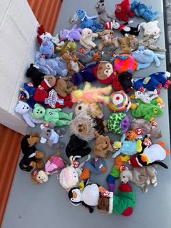 Vintage TY Beanie Babies Plush Toy Lot