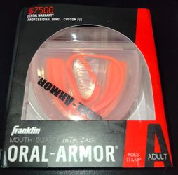 Franklin Oral Armor Mouth Guard With Case For Adults 
