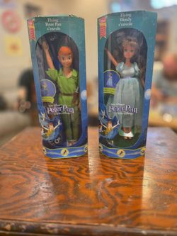 Euro Walt Disney Peter Pan and Wendy Dolls