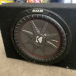 Kicker 12” Subwoofer With Amp 
