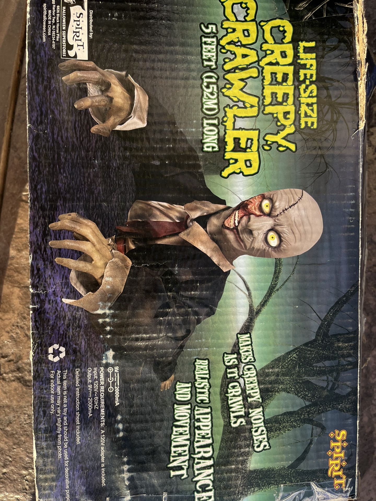 Spirit Halloween Life-Size Creepy Crawler zombie