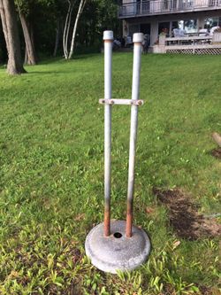 8 Stanchion's for building a Pier and wood cross supports