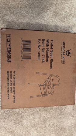 Never Used Raised Toilet Seat with Handles