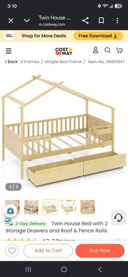 Twin House Bed Frame