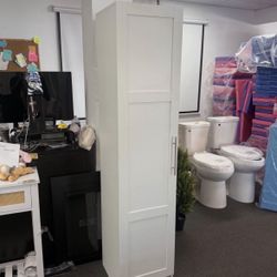 New assembled Wooden 71"×16"x16" Bathroom Pantry Tall Slim Cabinet Linen Closet