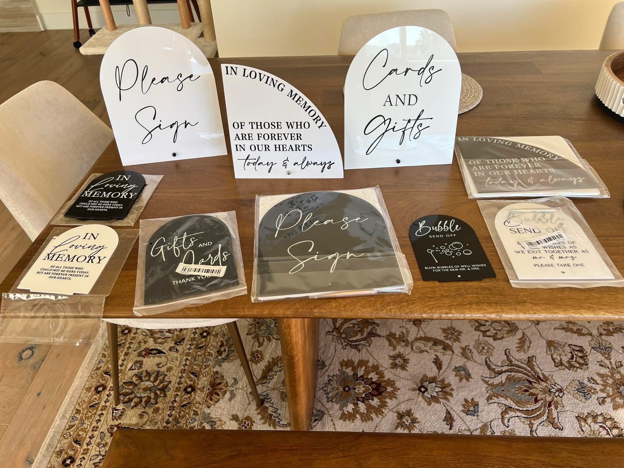 Various Wedding Signs