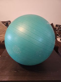 Yoga Ball and Extra Thick Yoga Mat