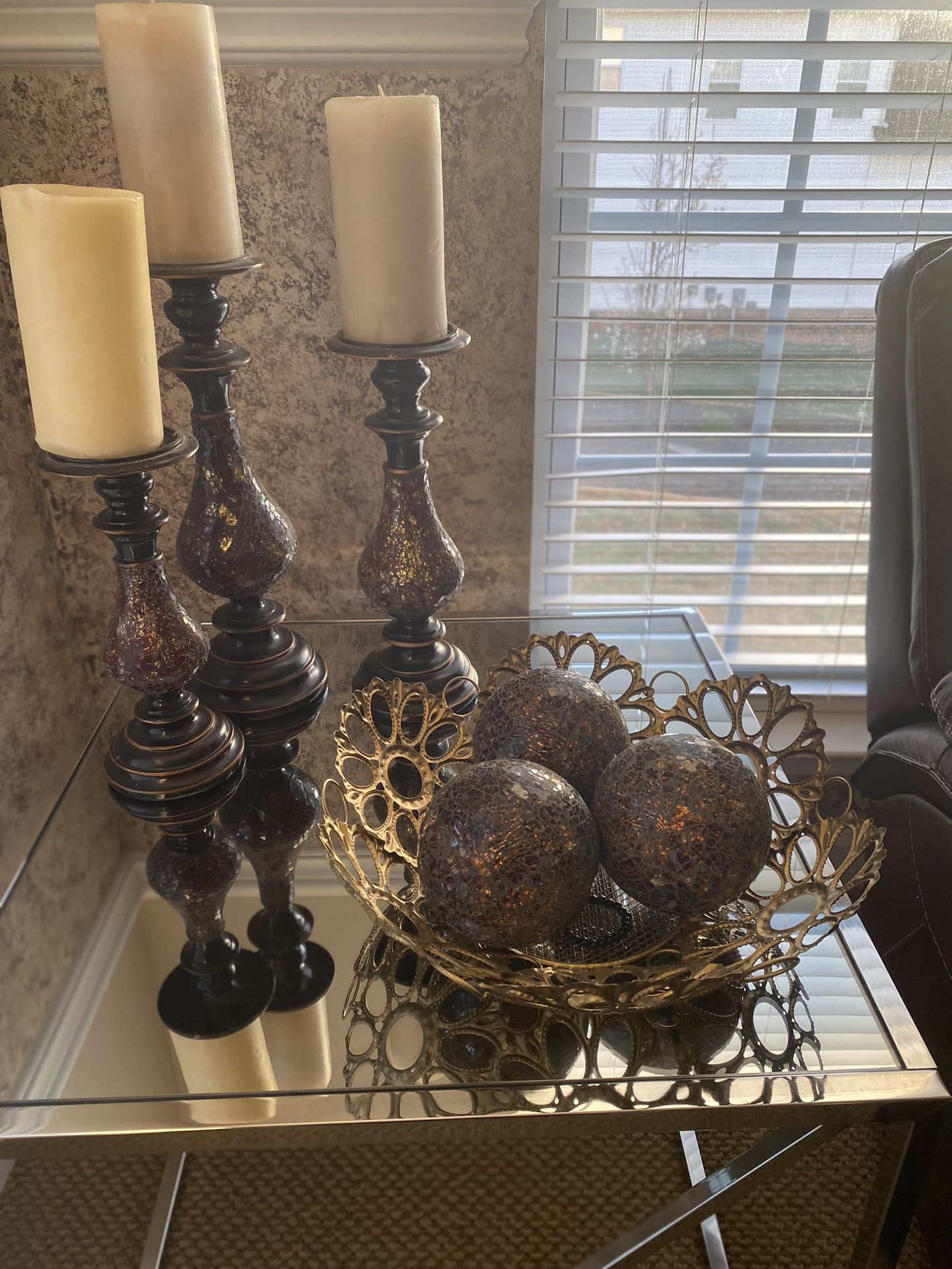 The Candle Holder And  Balls