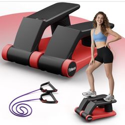 Air Compression Resistance Stepper – Adjustable Mini Stair Climber for Home Cardio Workout, Portable Stepper Machine with LCD Display, 5-Level Adjusta