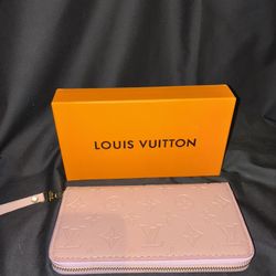 Pink LV Wallet Purse W/Box