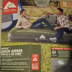  Ozark Trail Queen Air Bed  With In & Out