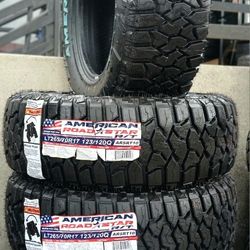 4 NEW AMERICAN LT 265/70/17 RUGGED TERRAIN TIRES 10 PLY $580 CASH TOTAL‼️ FREE INSTALLATION‼️