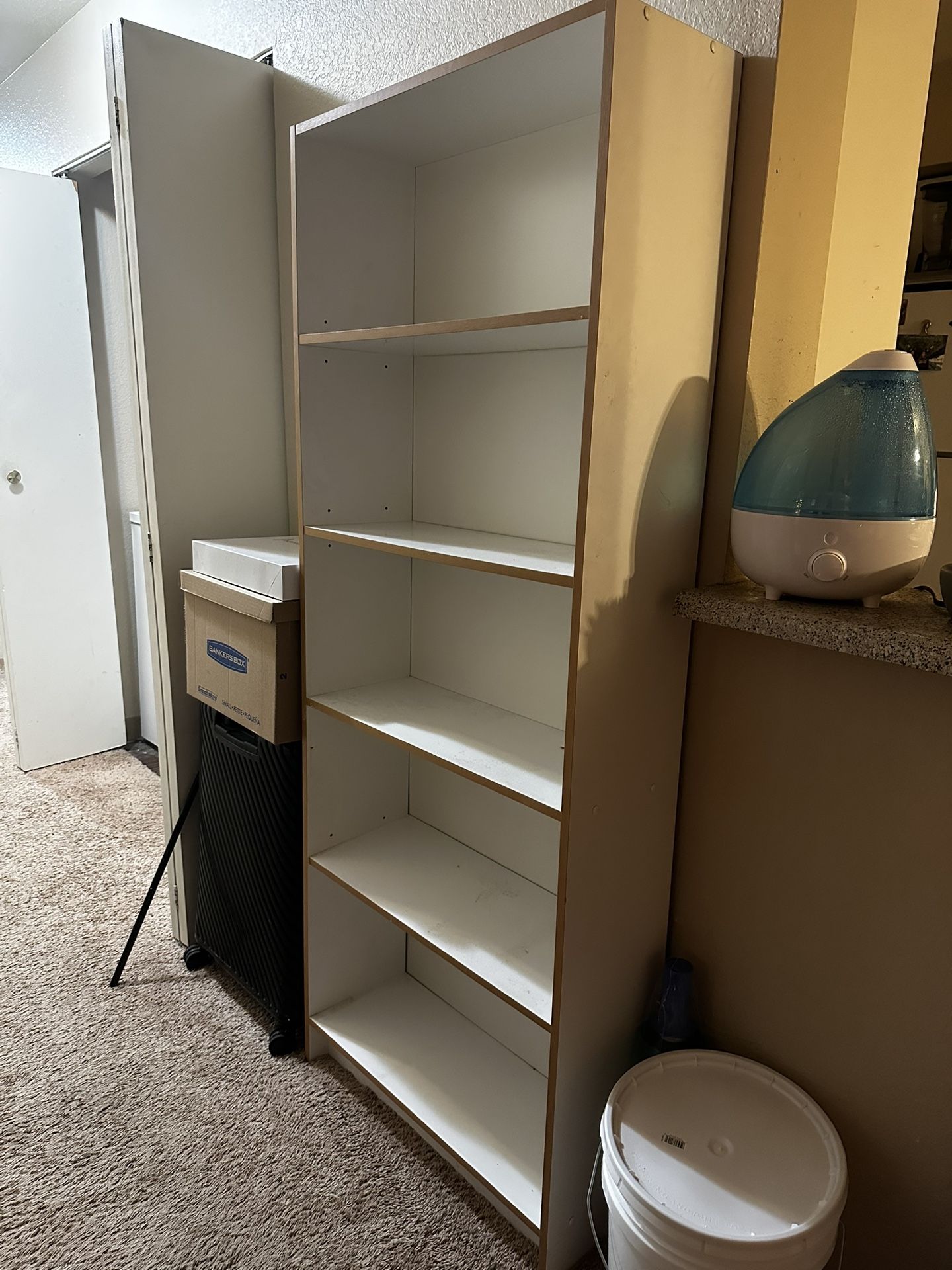 White IKEA bookcase