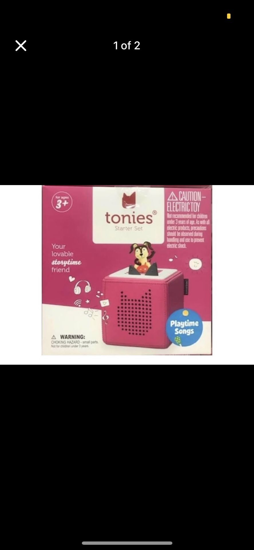 Toniebox Audio Player Starter Set with Playtime Puppy - red