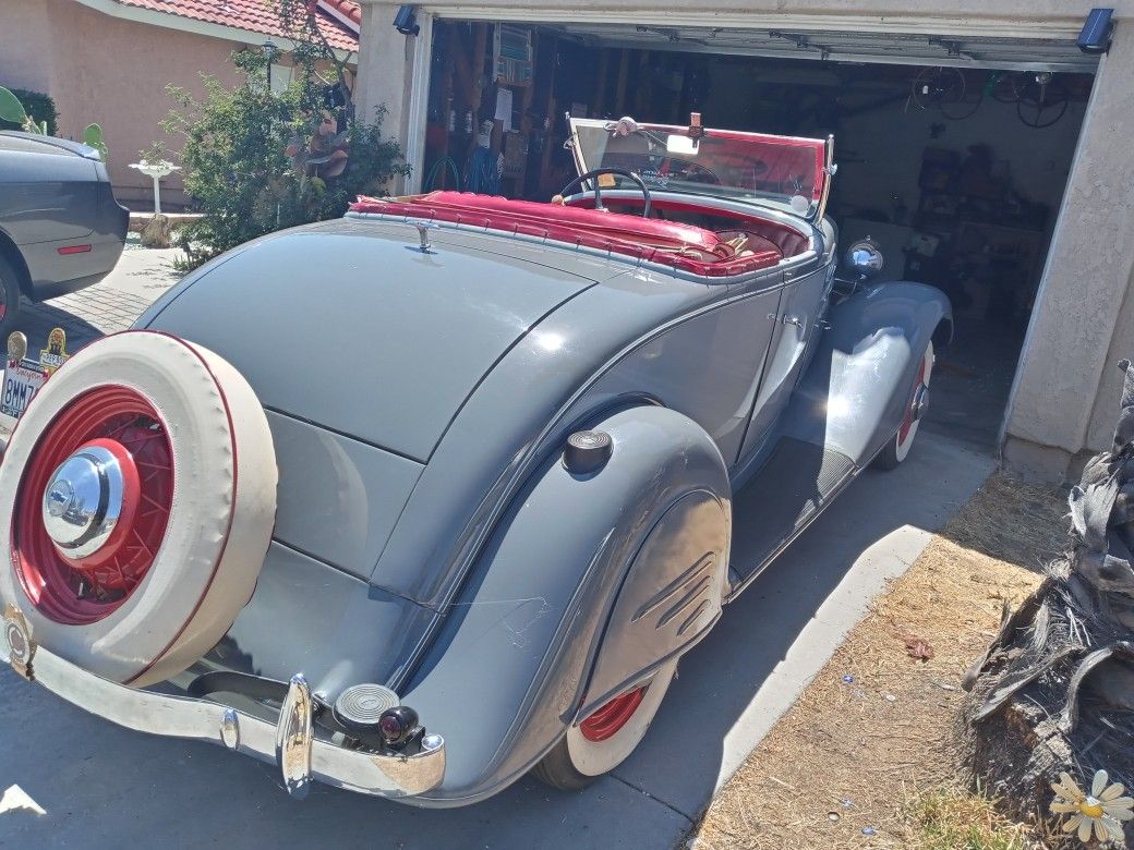 1934 Chevy Master Deluxe Roadster Convertible Rumble Seat Original Ranfla
